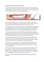 Avail the best Cosmetic Dentist  in Auckland.pdf